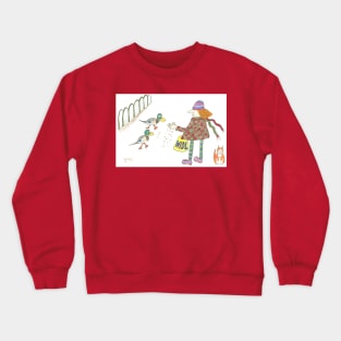 MadDuckWoman in the Park Crewneck Sweatshirt